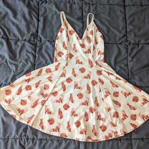 Blackmilk Ghost Foxes Mini Strappy Dress